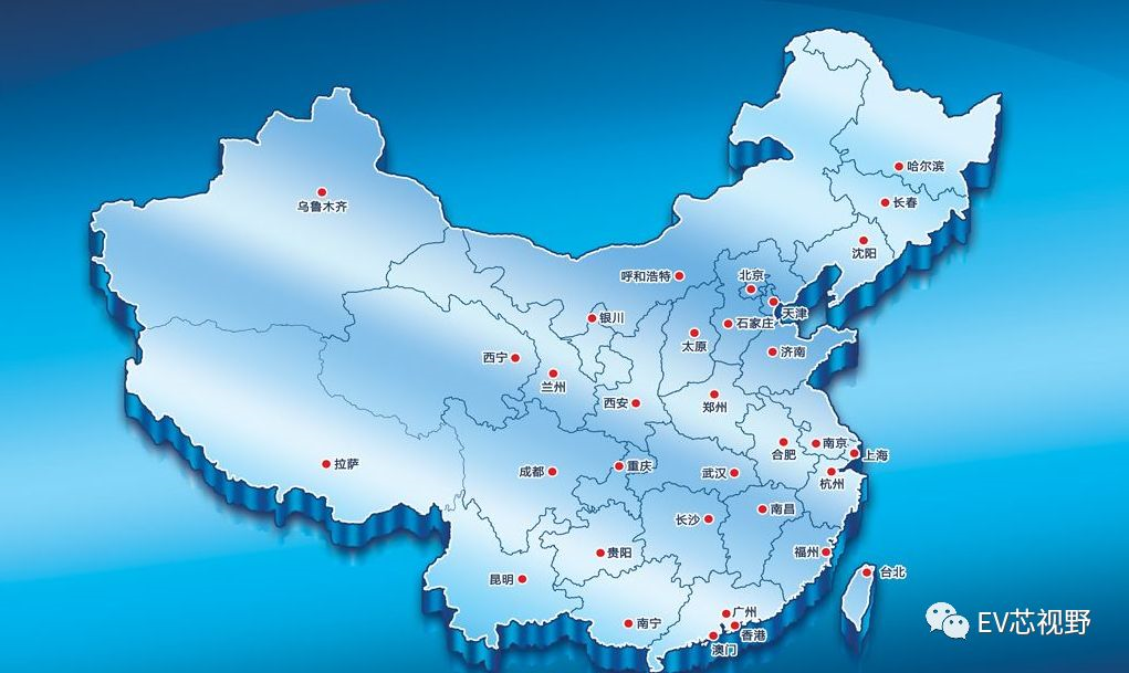 中國(guó)34省市新能源汽車產(chǎn)業(yè)規(guī)劃（二）：華北、華東12省市新能源汽車產(chǎn)業(yè)規(guī)劃
